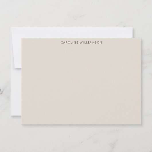 Zebra Pattern Illustrated Personalized Stationery ノートカード (正面)