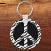 zebra peace キーホルダー (正面)
