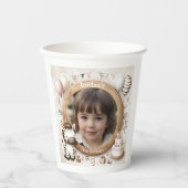 Zebra Photo Frameの子供へ誕生日パーティー 紙コップ (正面)