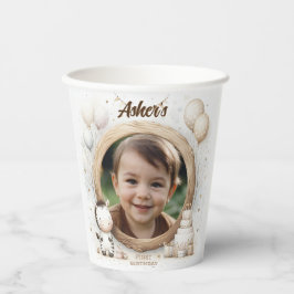 Zebra Photo Frameの子供へ誕生日パーティー 紙コップ