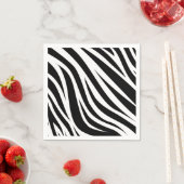 Zebra Print誕生日パーティキッズ スタンダードカクテルナプキン (インサイチュ)