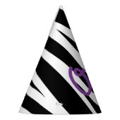 Zebra Print誕生日パーティキッズ パーティーハット (左)