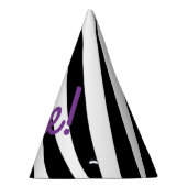 Zebra Print誕生日パーティキッズ パーティーハット (右)