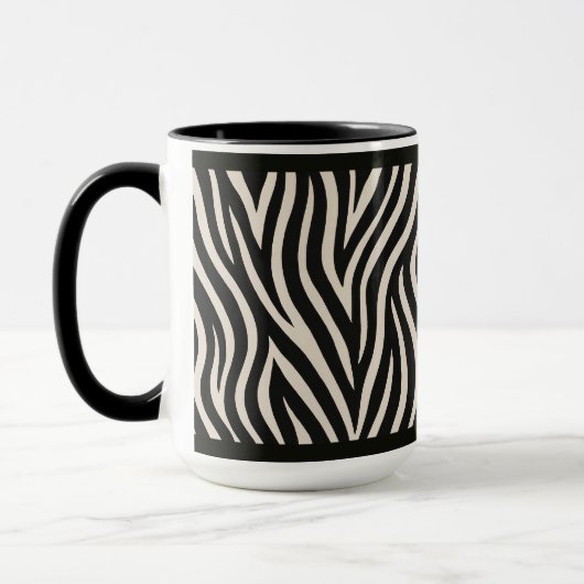 "ZEBRA PRINT" - 15 OZ. COFFEE MUG マグカップ (左)