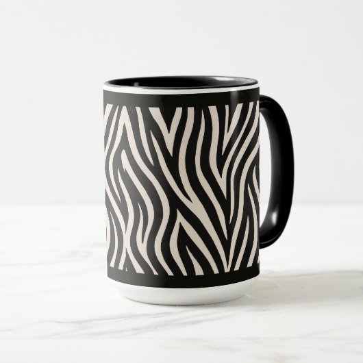 "ZEBRA PRINT" - 15 OZ. COFFEE MUG マグカップ (正面右)