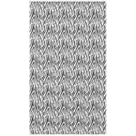 Zebra Print Black and White Party Tablecloth テーブルクロス