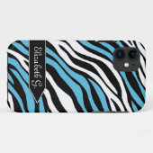 Zebra Print Blue Mix iPhone 5ケース Case-Mate iPhoneケース (裏面(横))