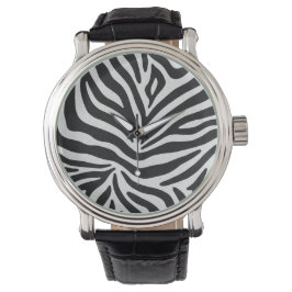 Zebra Print Classic Black & White 腕時計