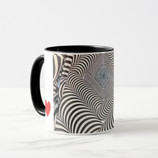 Zebra Print Coffee Mug マグカップ (正面左)