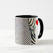 Zebra Print Coffee Mug マグカップ (正面右)