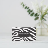 Zebra Print Designer Stylist名刺 名刺 (スタンド正面)