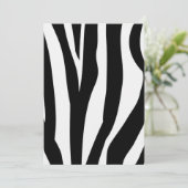Zebra Print Invitations 招待状 (スタンド正面)