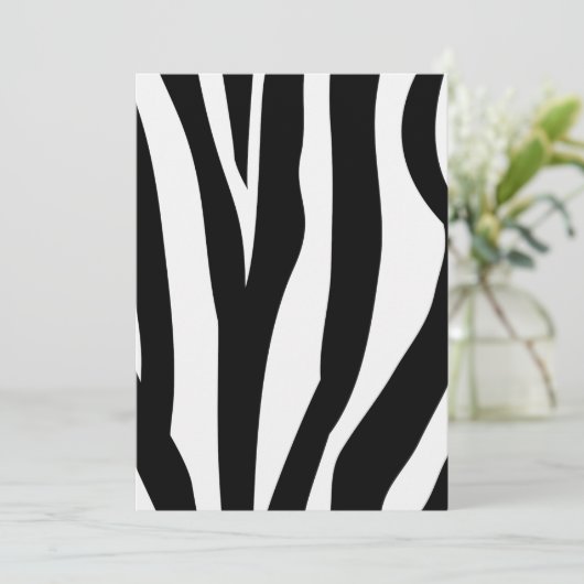 Zebra Print Invitations 招待状 (スタンド正面)