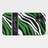 Zebra Print Mix Green iPhone 5ケース Case-Mate iPhoneケース (裏面(横))