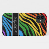Zebra Print Mix Rainbow iPhone 5ケース Case-Mate iPhoneケース (裏面(横))
