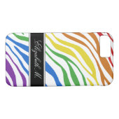 Zebra Print Mix Rainbow iPhone 7ケース Case-Mate iPhoneケース (裏面(横))