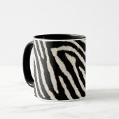 Zebra Print Mug with Custom Name マグカップ (正面左)