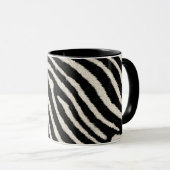 Zebra Print Mug with Custom Name マグカップ (正面右)