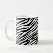 Zebra Print Mug with “Sauvage” Text コーヒーマグカップ (左)