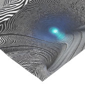 Zebra Print Optical Illusion ショートテーブルランナー (コーナー)