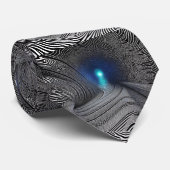 Zebra Print Optical Illusion ネクタイ (ロール)