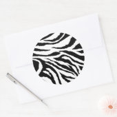 Zebra Print Round Stickers ラウンドシール (封筒)