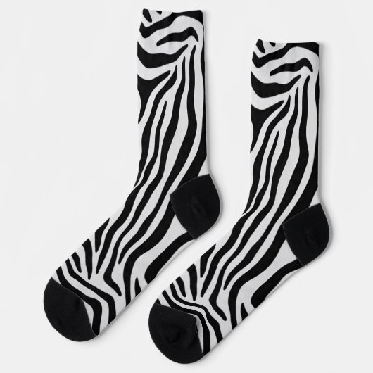 Zebra print socks ソックス (左)