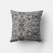 Zebra Print Throw Pillow クッション (裏面)