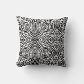 Zebra Print Throw Pillow クッション (正面)