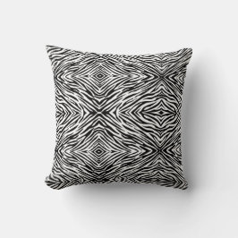 Zebra Print Throw Pillow クッション
