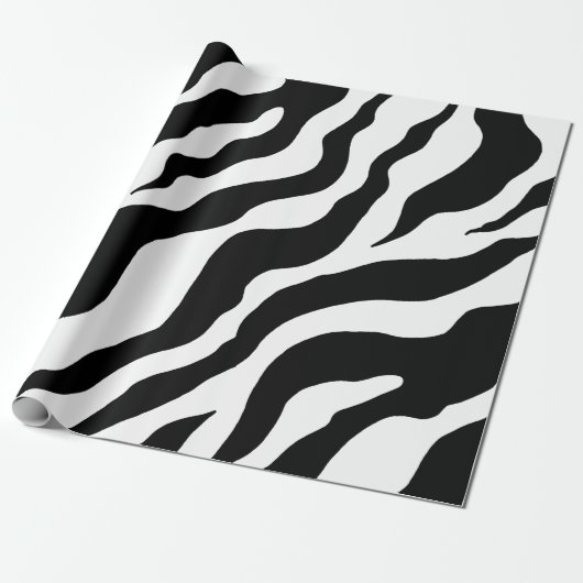 Zebra Print Wrapping Paper  ラッピングペーパー (アンロールド)