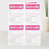 Zebra Printable Vendor Slips – Editable Download カード (正面)