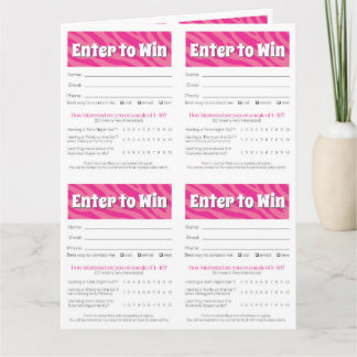 Zebra Printable Vendor Slips – Editable Download カード