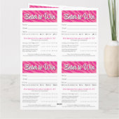 Zebra Printable Vendor Slips – Editable Download カード (裏面)