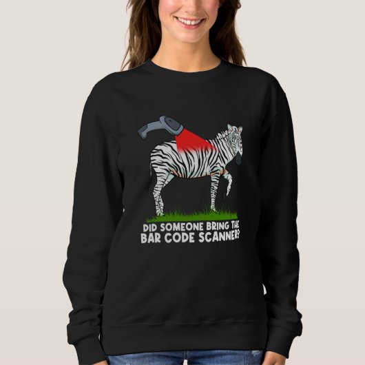 zebra quote women men motivational スウェットシャツ (正面)
