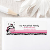 ZEBRA SASSY DIVA印刷可能住所 シール (インサイチュ)