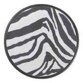 Zebra stripe pattern アイスホッケーパック (正面)