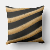 Zebra-striped espresso foam texture クッション (裏面)