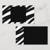 zebra stripes名刺テンプレートはっきりしたデザイン 名刺 (正面/裏面)