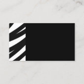 zebra stripes名刺テンプレートはっきりしたデザイン 名刺 (裏面)