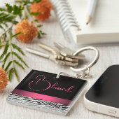 Zebra Stripes キーホルダー (正面右)