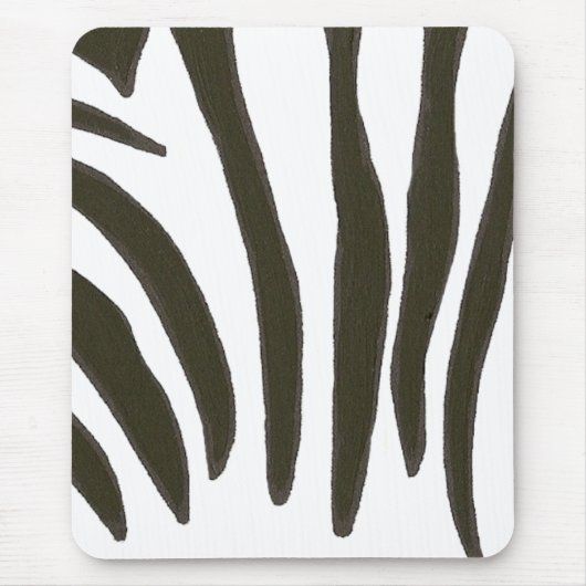 Zebra Stripes、野生生物アートmouseads マウスパッド (正面)