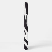 Zebra Stripes iPhone Case – Black & White Pattern iPhoneケース (左側面)
