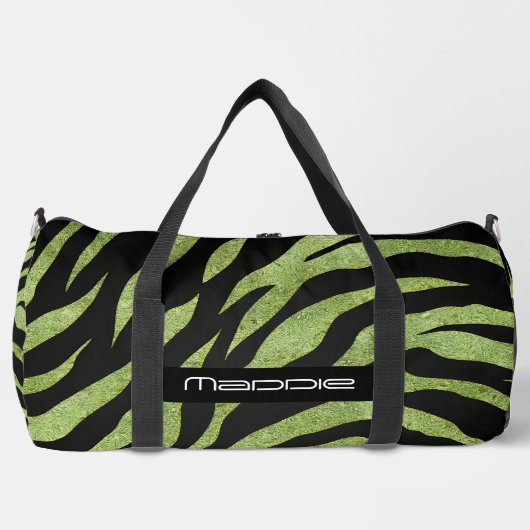 Zebra Stripes Pattern  ダッフルバッグ (正面)