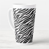 Zebra Stripes Seamless Pattern Animal Print-60492 カフェラテマグ (左アングル)