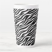Zebra Stripes Seamless Pattern Animal Print-60492 カフェラテマグ (正面)