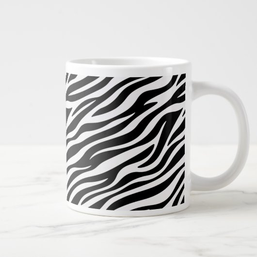 Zebra Stripes Seamless Pattern Animal Print-60492 ジャンボコーヒーマグカップ (右)