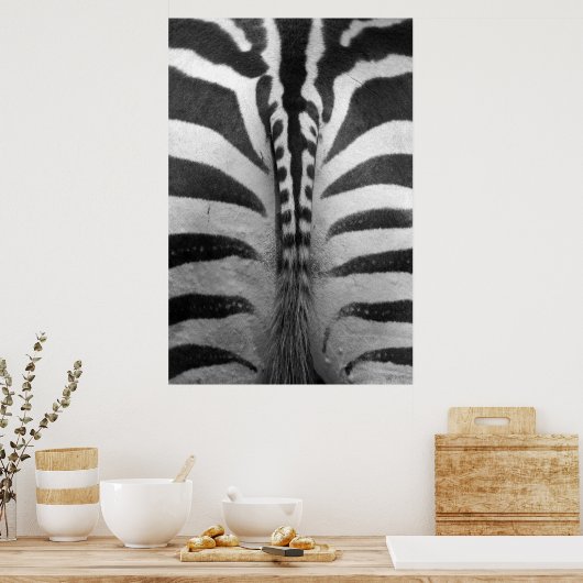 Zebra Strips ポスター (キッチン)