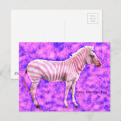 Zebra Valentines Day ポストカード (正面/裏面)