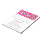 Zebra Vendor Event Leads Drawing Slip Booking ノートパッド (回転)